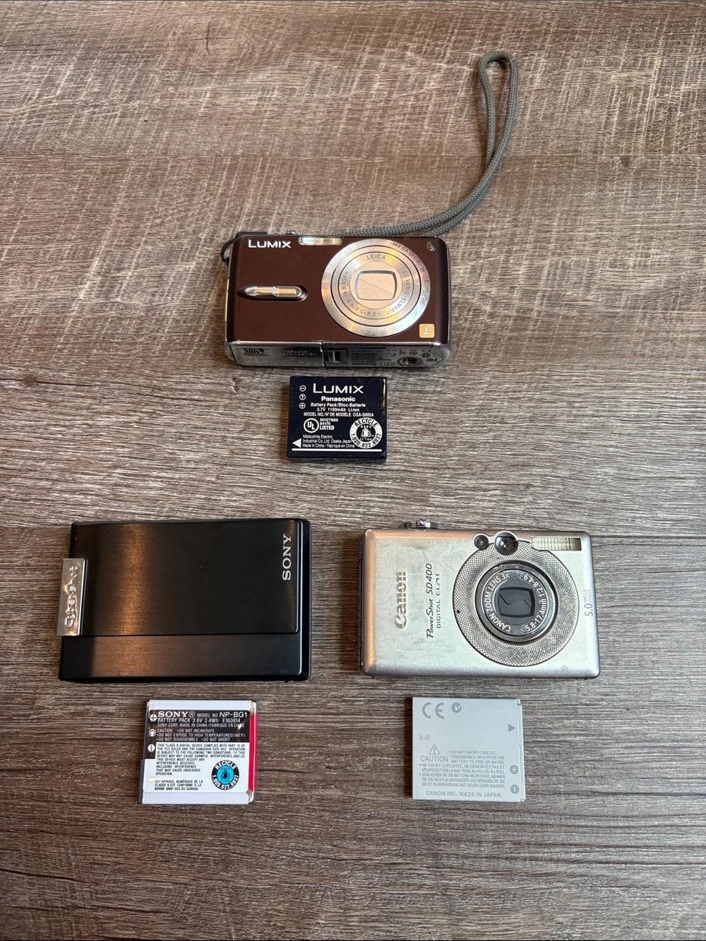 Panasonic Lumix Canon Powershot Sony Cyber Shot Camera Lot UNTESTED READ